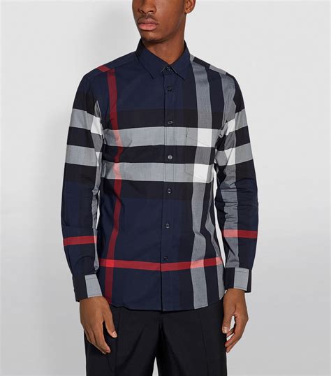 burberry poplin shirt|burberry check shirt.